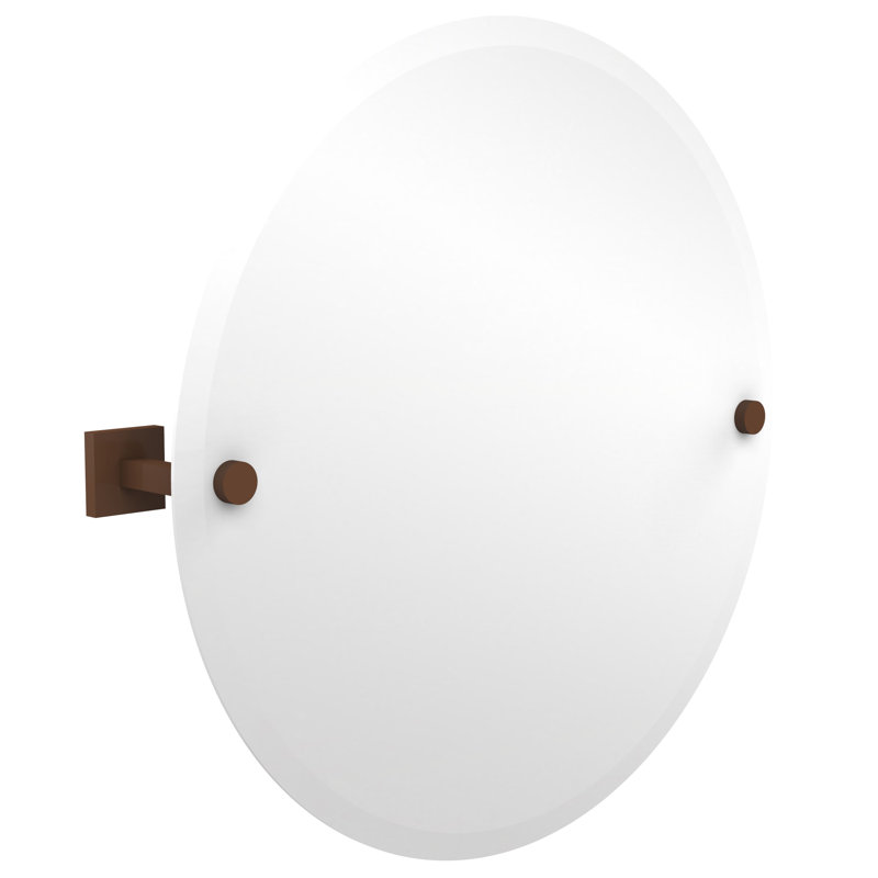 Haranu Wall Mirror with Shelves, Antique Bronze