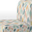 Fauteuil de chambre abstrait en tissu bleu et rose Boho-459465673