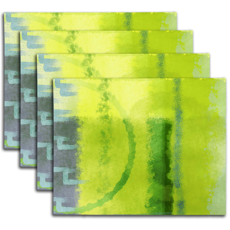 Polyester Abstract Rectangle Placemat