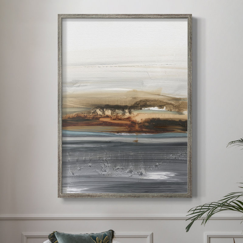 Sienna Dunes II, reproduction encadrée - bois massif, H 15 po x l 12 po