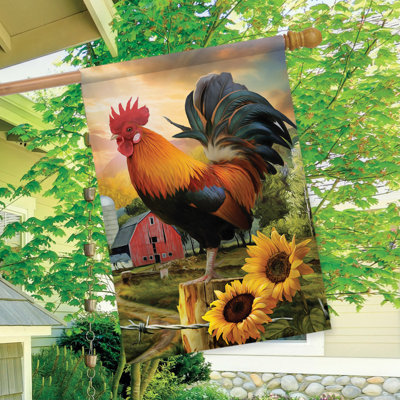 Drapeau de maison d'été Fancy Rooster