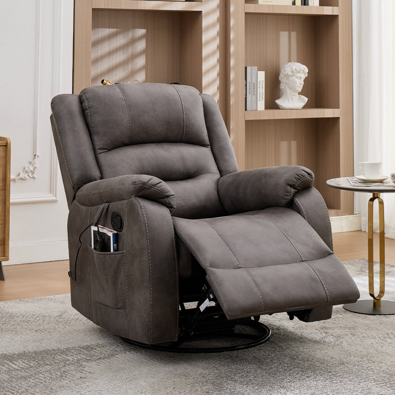 Fauteuil inclinable avec massage et chauffage Michalski, Gris