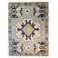 Oriental Area Rug in Ivory/Navy/Orange