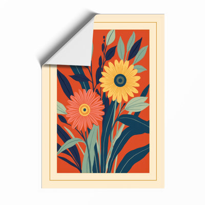 Sunflower And Friends Art Deco - Print