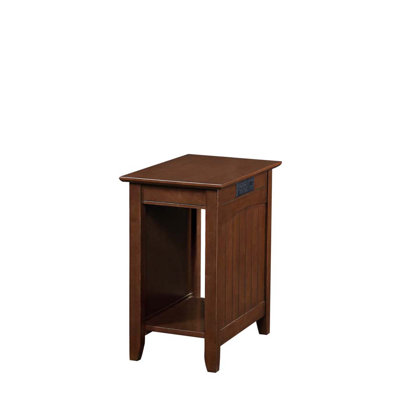 Morral End Table with Storage and Built-In Outlets by Red Barrel Studio