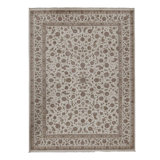 High-Quality Hand-Knotted Ivory Area Rug