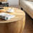 31.50 Inch Vintage Bucket-Shaped Coffee Table