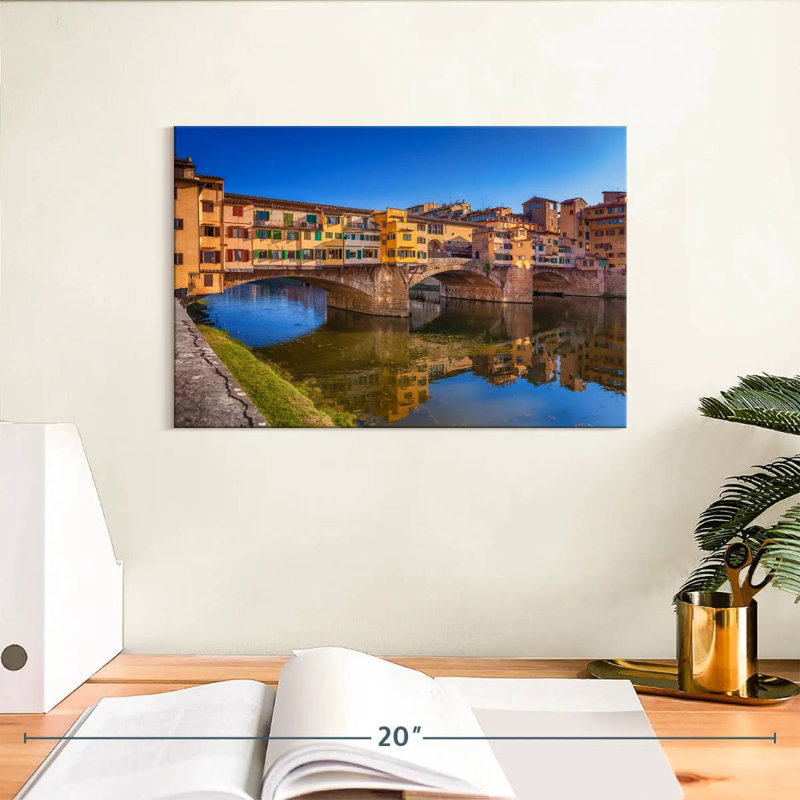 Lilie Ponte Vecchio In Florence, 8" H x 12" W