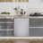 Cosmo 4 Piece Kitchen Appliance Package with French Door Refrigerator 36'' Gas Freestanding Gas Built-In Island Range Hood
