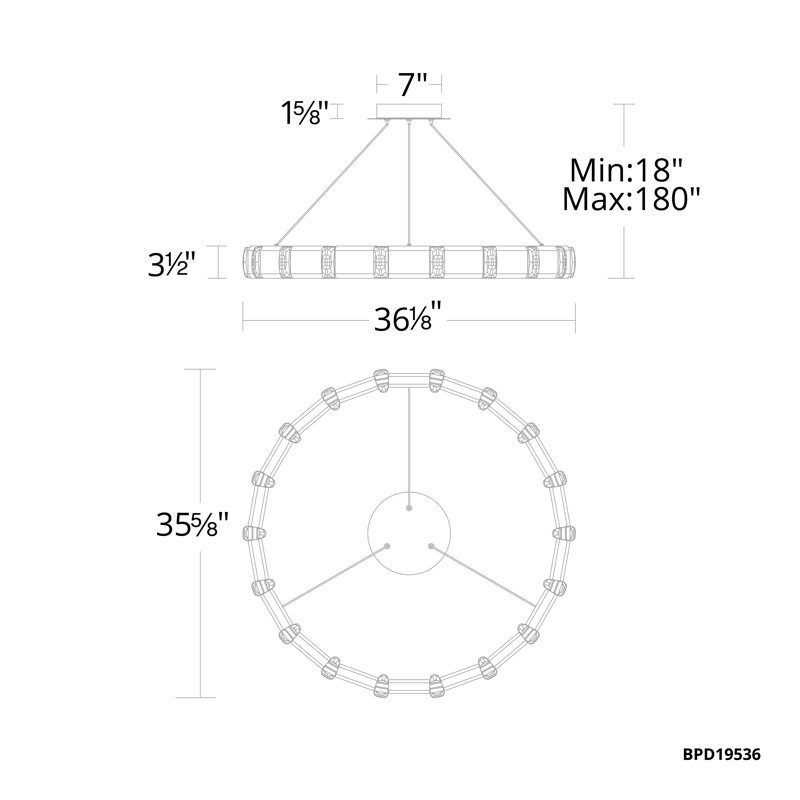 Jounce 18 - Light LED Pendant