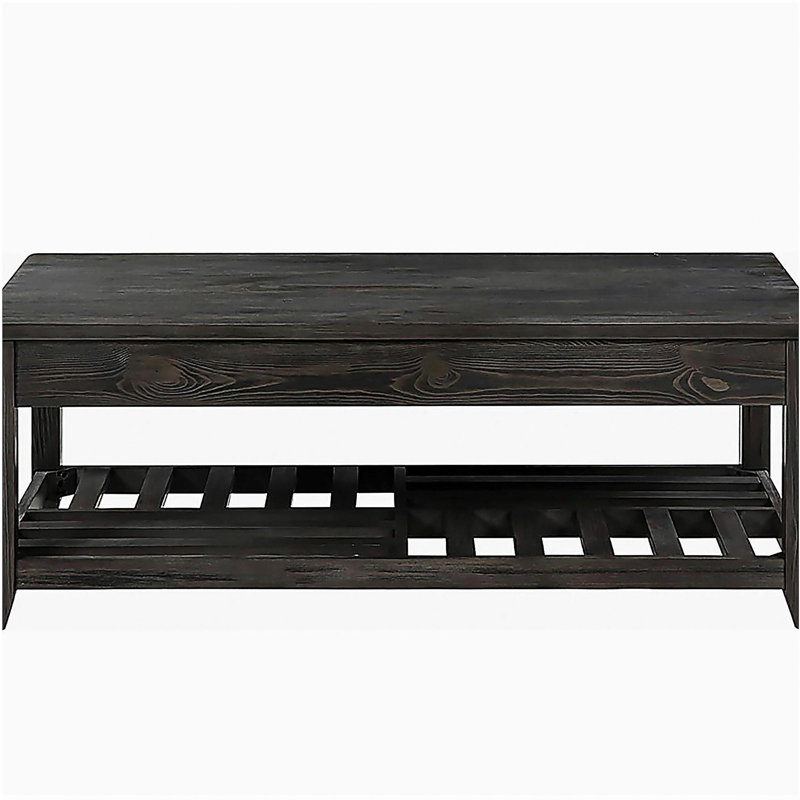 Grey flip-top coffee table