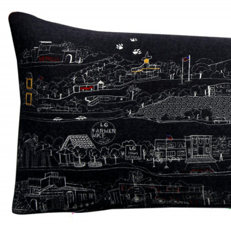 Coussin Los Gatos, Noir