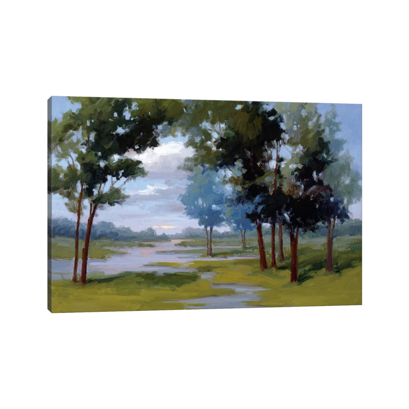 Wandering Water - Wrapped Canvas Painting, 45.72cm H x 66.04cm W x 1.91cm D