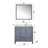 Jacques 36 in. W x 22 in. D Right Offset Bath Vanity, Faucet Set, & 34 in. Mirror-66637672-90700292