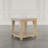 Nicci Lofland Modern Contemporary 24" Square End Table with Open Shelf-644639952
