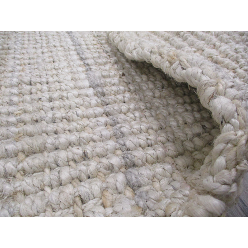 Tapis crème tissé à la main Wolsingham, Rectangle 6 pi x 9 pi