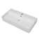 32"L*17"W White Ceramic Rectangular Single Faucet Hole Console Bathroom Sink with Overflow