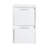 12" Bathroom Side Cabinet, 2-Soft Close Drawer, Float Mounting Design, Glossy White-1384078618