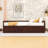 Dzeisonas Twin Size Wooden Daybed with Trundle and Two Storage Drawers-1419422100