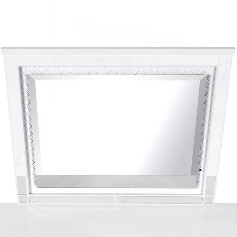 Miroir champagne argenté