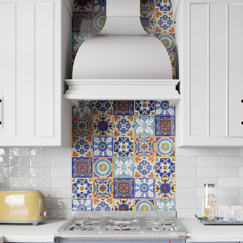 Provincial Cabeca Deco 6 In. X 6 In. Porcelain Wall Tile