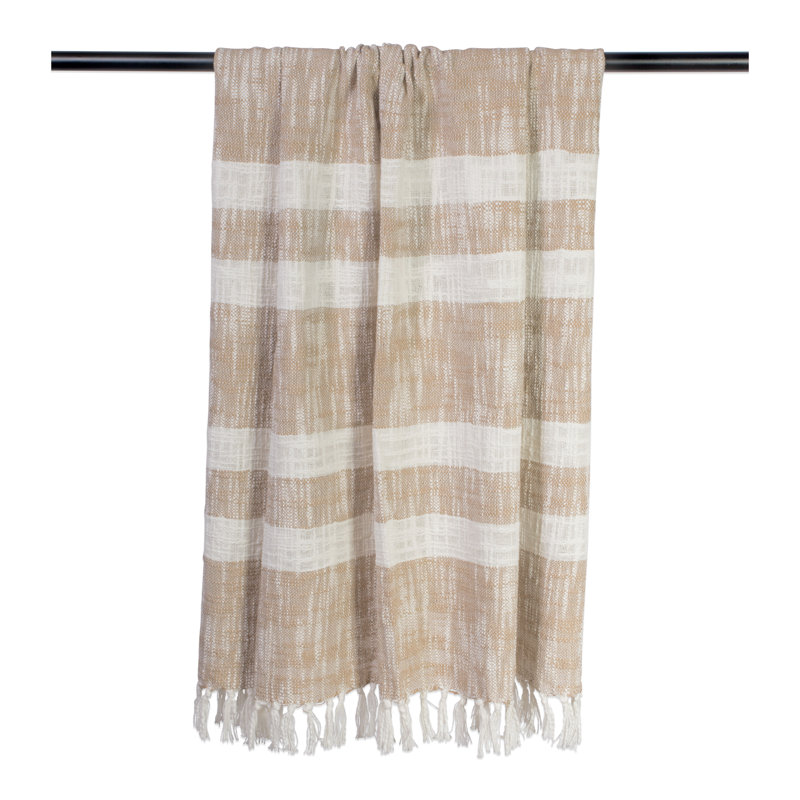  Jeté en coton Slub, Taupe