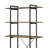 Rustic Oak & Black Finish Bookshelf