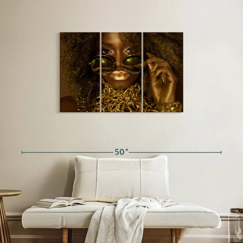 Leisha Golden Lady Fashion, H 24 po x l 38 po