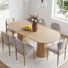 Hohman 6-Person Double Pedestal Solid Wood Dining Set