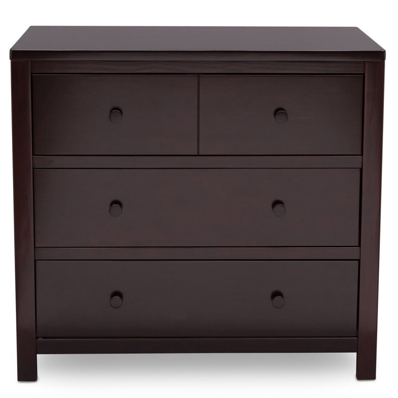 Commode 3 tiroirs, Brun