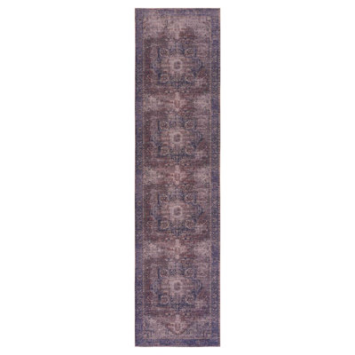 Burgundy Washable Area Rug