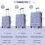 Valise à roulettes Hardshell 3 pièces avec valise TSA
