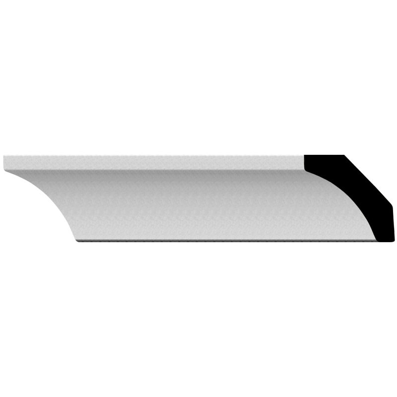 1 1/8"H x 1 1/8"P x 1 1/2"F x 94 1/2"L Traditional Crown Moulding