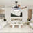 48" Modern Crystal LED Retractable Ceiling Fan with Light & Remote