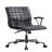 Grain Leather & Aluminum Office Chair