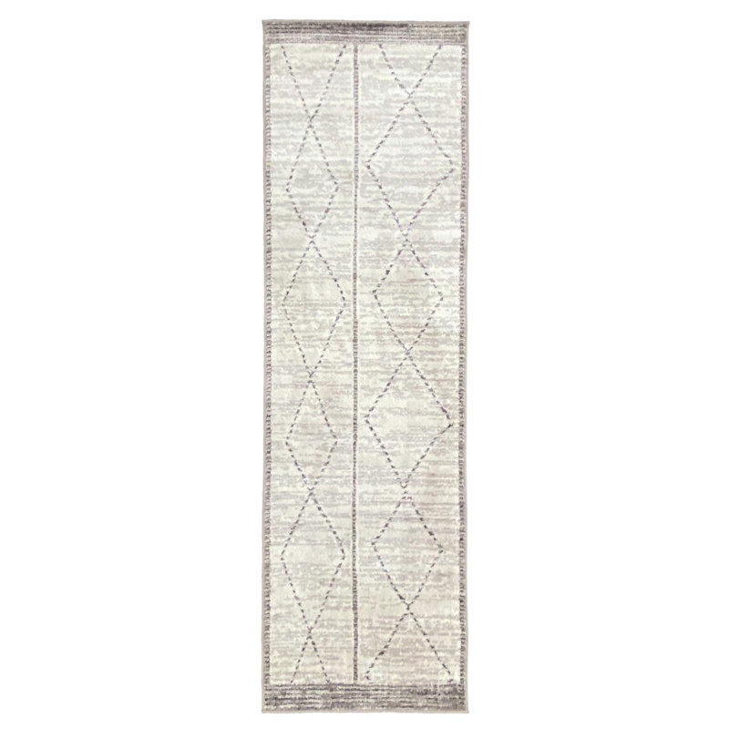Moroccan Diamond Area Rug, 2x7
