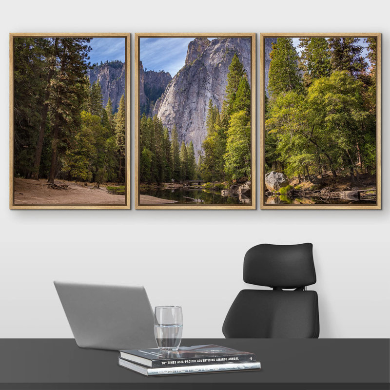 Nature, paysage, forêt verte, arbres autour du lac, près de la montagne, nature, photographie, art moderne, rustique, paysage