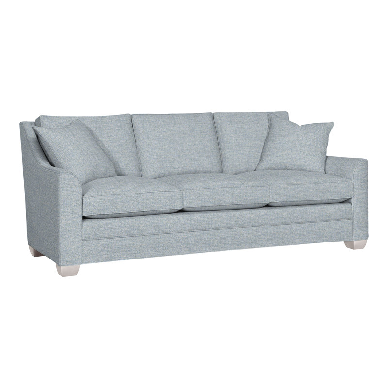 Nicholas Upholstered 77.5'' Sleeper Sofa, Perigold Soft Touch Cerulean, Dove Grey, No