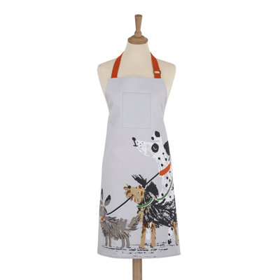 No Holiday Cotton Bib Apron