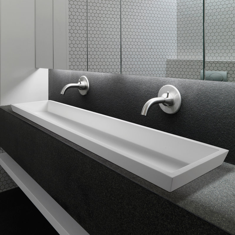 MTI - Petra 12 SR - Undermount Sink - 66X14.75X5.5, Matte White