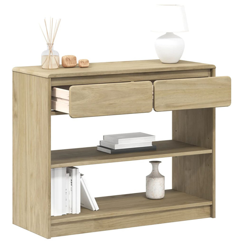 Marleigh 89.5cm Solid Wood Top Console Table