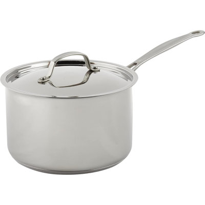 7194 20 Casserole en acier inoxydable 4 pintes avec couvercle Chef's Classic