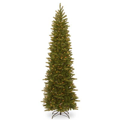 Pre-Lit Fir Pencil Slim Christmas Tree