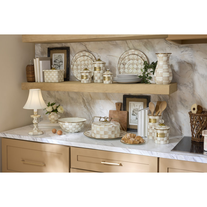 Mocha Check Recipe Box
