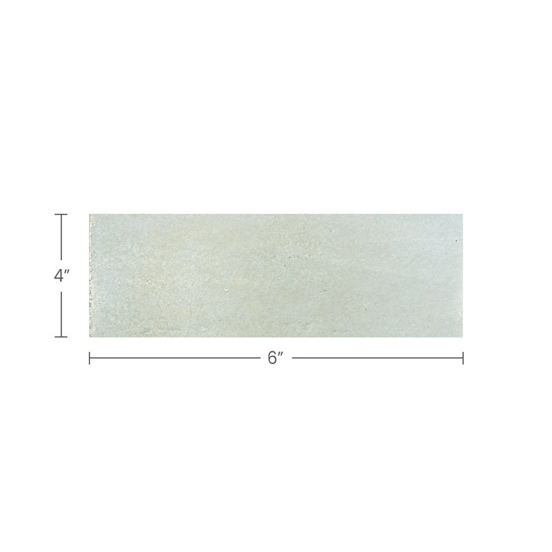 Carreau de mur et de plancher en porcelaine mate 2X6, Bleu