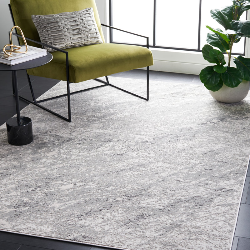 Konca Performance Abstract Rug, Rectangle 4' x 6'