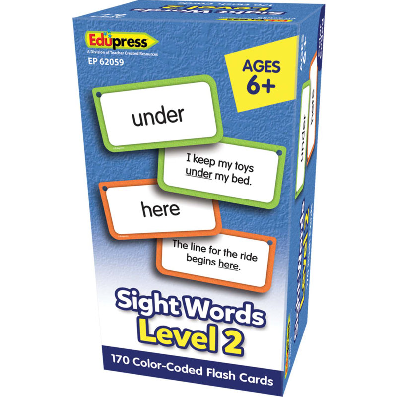 Edupress Sight Words, cartes éclair
