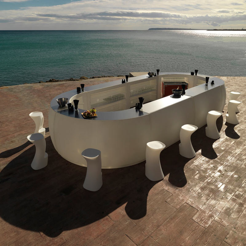 Noma Patio Bar Stool, Ice
