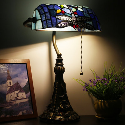 Esrin   Resin Bankers Lamp