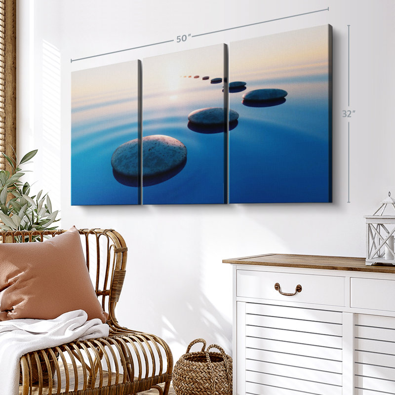 «Zen Stone Steps» sur, H 32 po x l 50 po